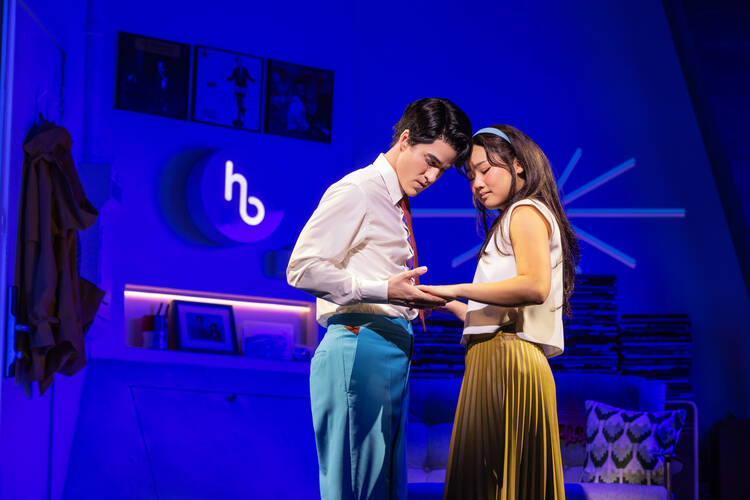 Darren Criss and Helen J Shen in ‘Maybe Happy Ending’ (photo: Matthew Murphy and Evan Zimmerman)
